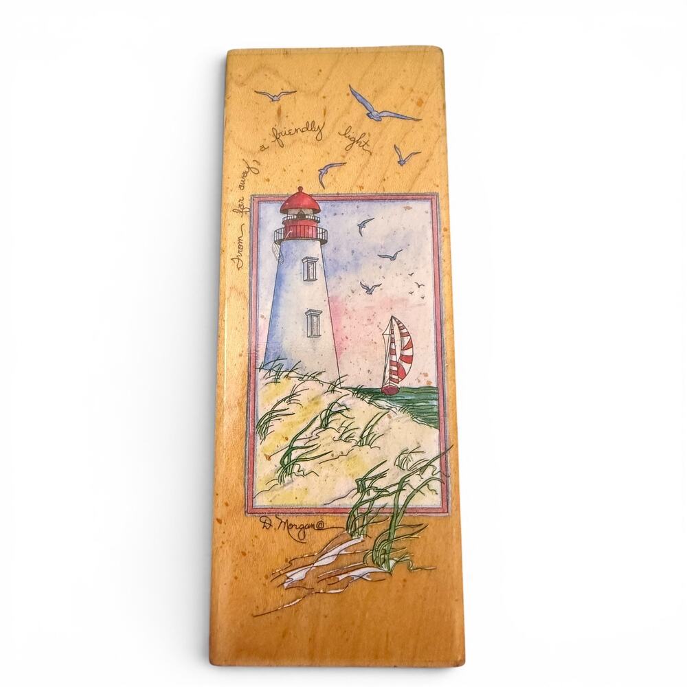 Stamps Happen D Morgan A Friendly Light Lighthouse 80150 Rubber Stamp